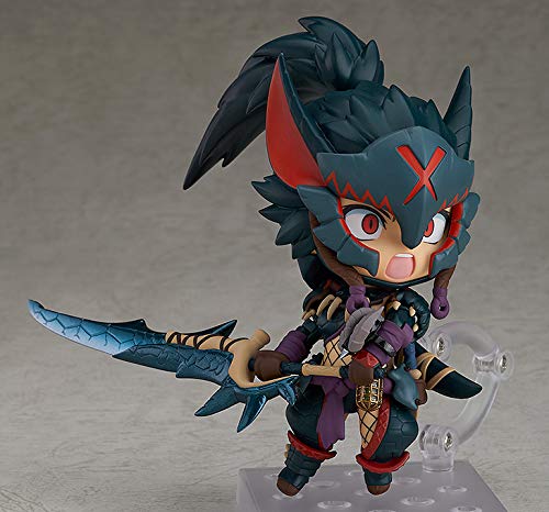 Monster Hunter World: Ghiaccio - Nendoroid # 1284-DX - Hunter: Nargacuga femmina Alpha Armor Ver. DX (buona compagnia di sorriso)