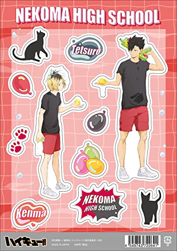 "Haikyu!! To The Top" Clear Sticker Kozume & Kuroo