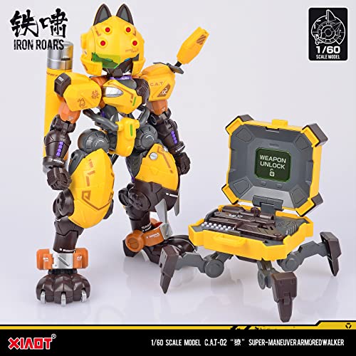 XIAOT x IRON ROARS SUPER-MANEUVER ARMORED WALKER C.A.T-02 "SHARP TEETH" 1/60 SCALE PLASTIC MODEL KIT