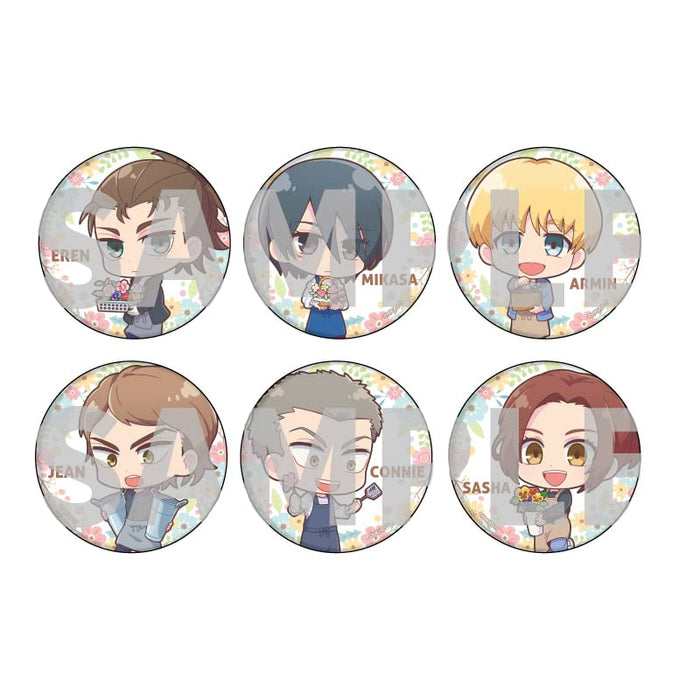 Can Badge "Attack on Titan" 36 Florist Ver. (Mini Character)