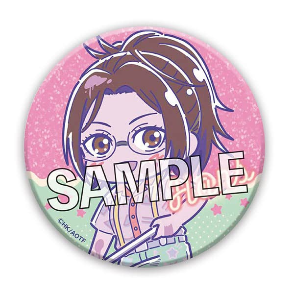 "Attack on Titan" Can Badge Melon Pop Hans (Patterned Shirt Ver.)