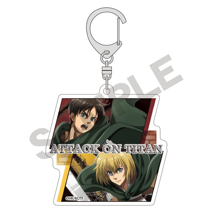 "Attack on Titan" Trading Acrylic Key Chain Action