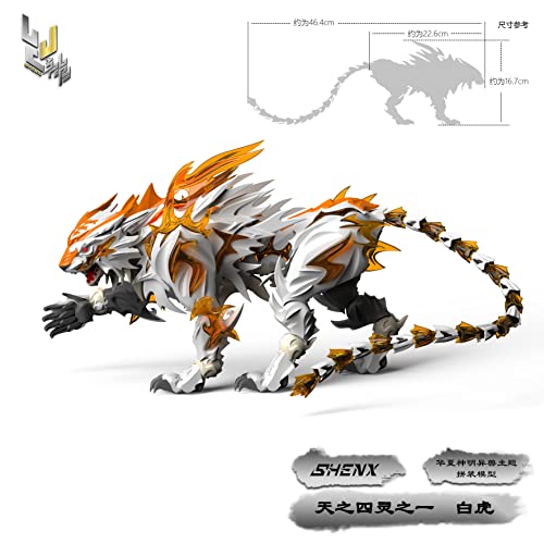 SHENXING TECHNOLOGY FX-7800 "CLASSIC OF MOUNTAINS AND SEAS" SERIES WHITE TIGER PLASTIC MODEL KIT