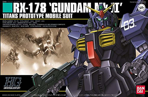 RX-178 Gundam Mk-II (Titans colors version)-1/144 scale-HGUC (#030) Kidou Senshi Z Gundam-Bandai