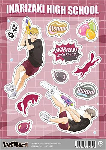 "Haikyu!! To The Top" Clear Sticker Miya Atsumu & Miya Osamu