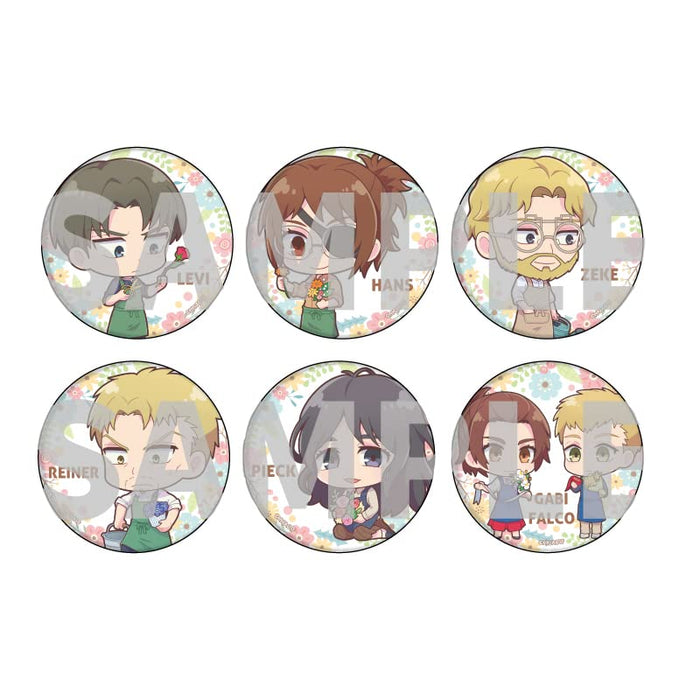 Can Badge "Attack on Titan" 37 Florist Ver. (Mini Character)