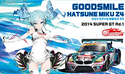 Hatsune Miku 2014 Hatsune Miku God smile Racing BMW Z4 gt3 (BMW Z4 gt3 - first round (Okayama) Edition) - 1 / 24 Scale - itasha, God smile Racing - Fujimi