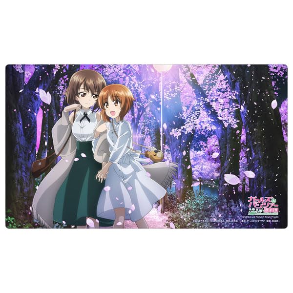 "GIRLS und PANZER das Finale" Original Illustration Rubber Mat Nishizumi Miho & Nishizumi Maho / Sakura