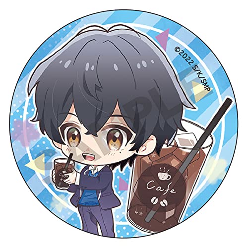 "Sasaki and Miyano" Can Badge Miyano Iced Coffee Chara Peko