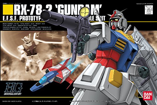 RX-78-2 Gundam - 1/144 scale - HGUC (#021) Kidou Senshi Gundam - Bandai