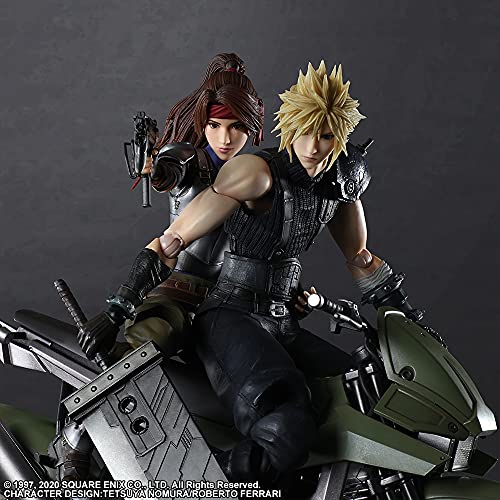 "Final Fantasy VII Remake" Play Arts Kai Jessie & Cloud & Bike Set