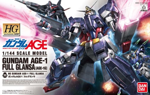 AGE-1F Gundam AGE-1 Flat AGE-1G Gundam AGE-1 Full Glansa - 1/144 scale - HGAGE (#35) Kidou Senshi Gundam AGE - Bandai
