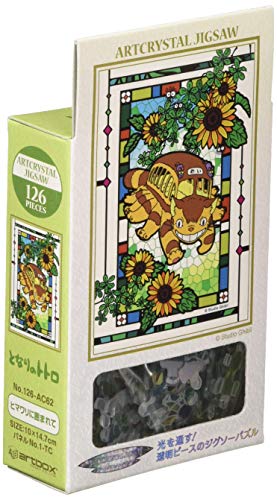 Art Crystal Jigsaw "My Neighbor Totoro" 126 pieces 126 AC62 surrounded by sunflower