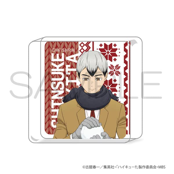 "Haikyu!!" Mini Acrylic Block Playing in The Snow Ver. Kita Shinsuke