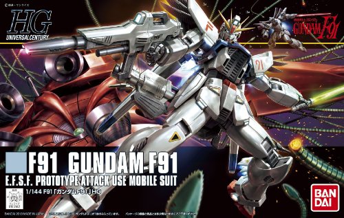 Scala F91 Gundam F91 - 1/132 - HGUC (# 167) Kicou Senshi Gundam F91 - Bandai