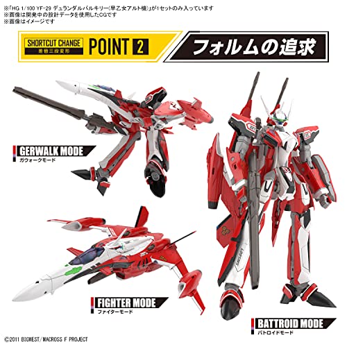 HG 1/100 "Macross Frontier" YF-29 Durandal Valkyrie (Saotome Alto Fighter)