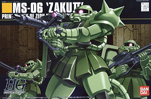 MS-06 Zaku II - 1/144 Skala - HGUC (# 040) Kidou Senshi Gundam - Bandai