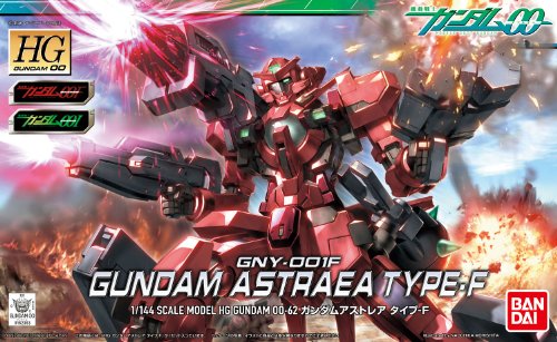 GNY-001F GUNDAM ASTRAA ASTRAEA TIPO-F - 1/144 ESCALA - HG00 (# 62) Kidou Senshi Gundam 00F - Bandai