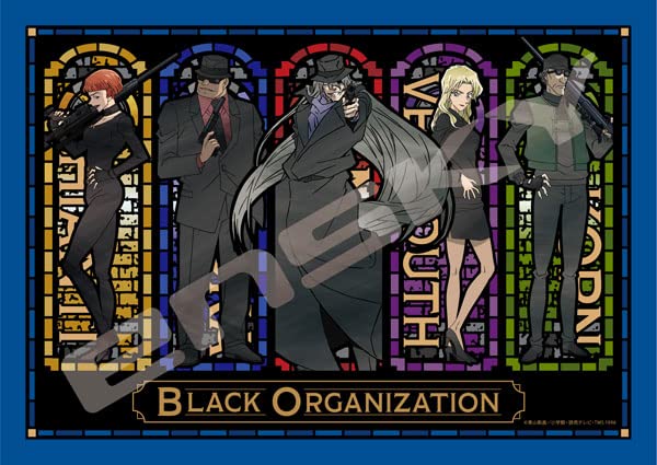"Detective Conan" Jigsaw Puzzle 208 Piece 208-AC077 Stained Glass (Navy)