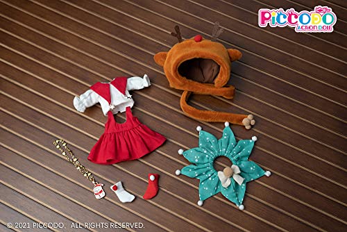 PICCODO ACTION DOLL CHRISTMAS DOLL OUTFIT SET "SNOW FLAKE REINDEER"