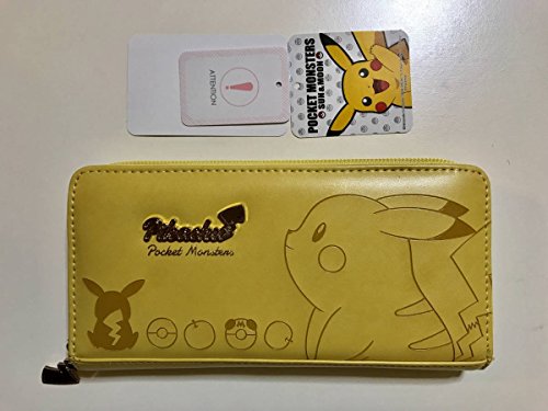 "Pokemon" Embossed Series Round Wallet Yellow PM-2352-YEL
