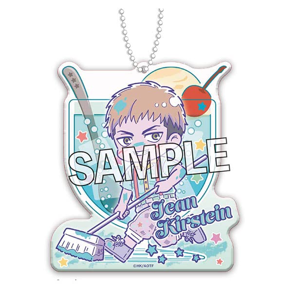 "Attack on Titan" Acrylic Key Chain Melon Pop Jean (Patterned Shirt Ver.)