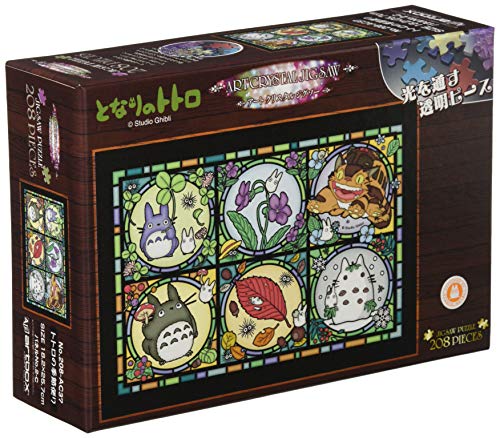 208 Peace Jigsaw Puzzle "My Neighbor Totoro" Totoro's seasonal art Crystal Jig Saupaz Small Piece 18 2x25 7cm