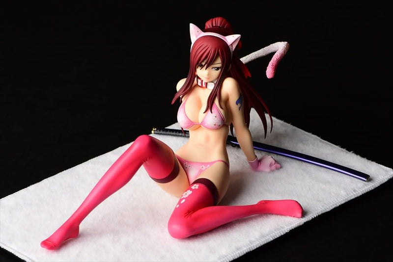 "Fairy Tail" Erza Scarlet Sakura Cat Gravure Style