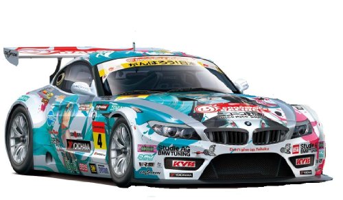 Hatsune Miku 2011 Hatsune Miku GOOD SMILE Racing BMW Z4 GT3 (BMW Z4 GT3 - Round 3 (Sepang) version) - 1/24 scale - Itasha GOOD SMILE Racing - Fujimi
