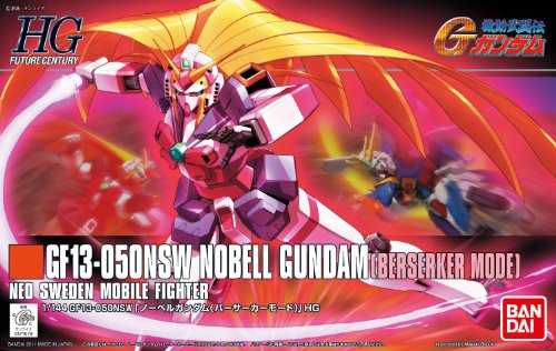 GF13-050NSW Nobell Gundam (Berserker Mode version)-1/144 scale-HGFCHGUC (#129) Kidou Butouden G Gundam-Bandai