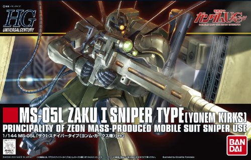 MS-05L ZAKU I SNIPER TYP (YONEM KIRKS Benutzerdefinierte Version) - 1/144 Maßstab - HGUC (# 137) Kidou Senshi Gundam UC - Bandai