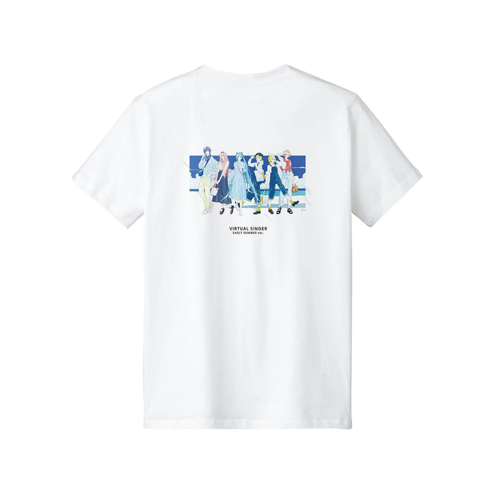 Piapro Characters Original Illustration Group Early Summer Outing Ver. Art by Rei Kato T-shirt (Men's S Size)