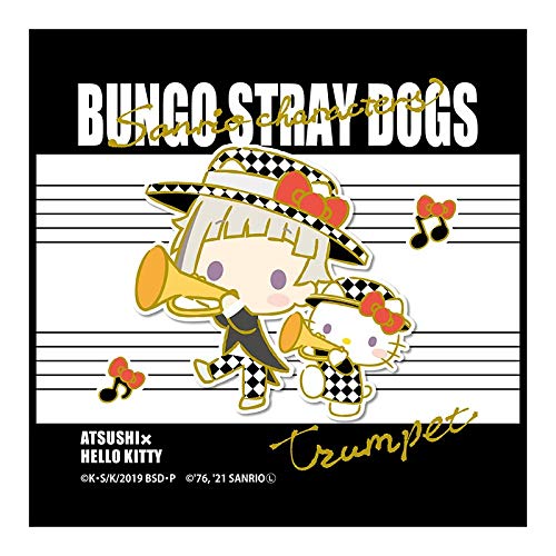 "Bungo Stray Dogs" x Sanrio Characters Mini Towel Nakajima Atsushi x Hello Kitty Orchestra Ver.