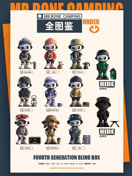 MY OWN CULTURE MR.BONE CAMPING SERIES TRADING FIGURE