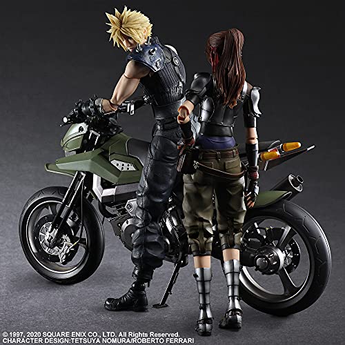 "Final Fantasy VII Remake" Play Arts Kai Jessie & Cloud & Bike Set