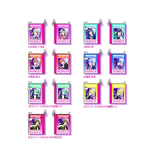 "Project SEKAI Colorful Stage! feat. Hatsune Miku" Mini Mini Study Notebook Key Chain Collection C Vivid BAD SQUAD