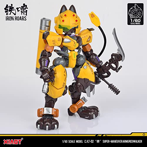 XIAOT x IRON ROARS SUPER-MANEUVER ARMORED WALKER C.A.T-02 "SHARP TEETH" 1/60 SCALE PLASTIC MODEL KIT