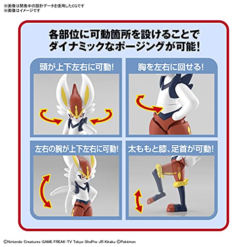 "Pokemon" Pokemon Plastic Model Collection PokePla 50 Select Series Cinderace