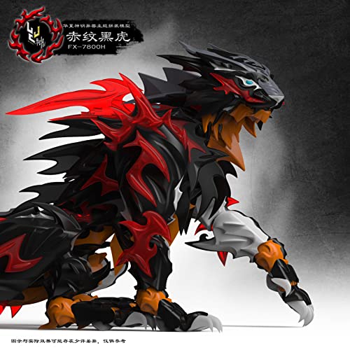 SHENXING TECHNOLOGY FX-7800H "CLASSIC OF MOUNTAINS AND SEAS" SERIES RED STRIPES BLACK TIGER PLASTIC MODEL KIT