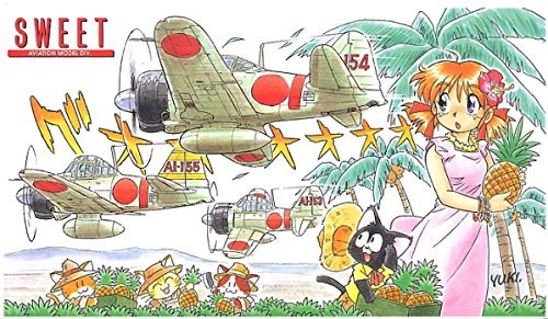 A6M2b Zero Fighter Akagi Fighter Group (Pearl Harbor) 3pcs Set - 1/144 scale - Sweet