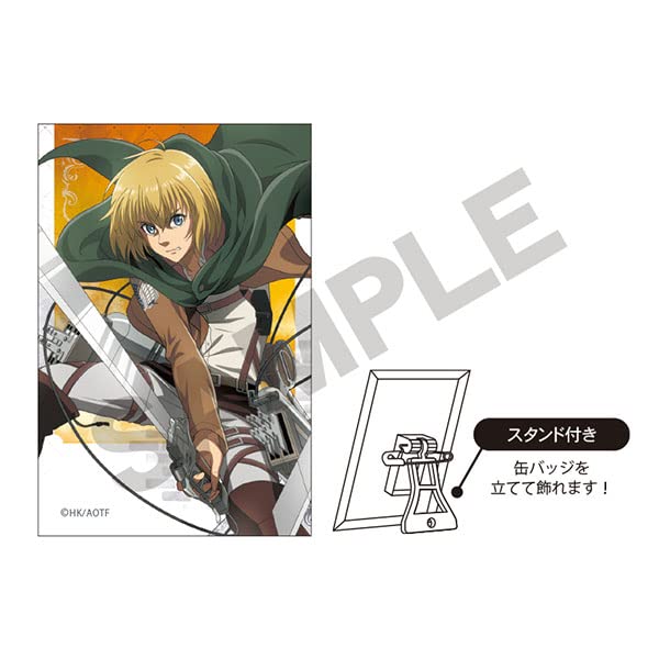"Attack on Titan" Art Can Badge Armin Action