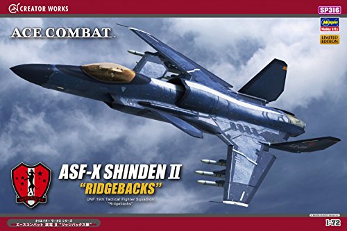 Shinden II (Ridgeback Squadron version) - 1/72 scale - Creator Works Ace Combat: Assault Horizon - Hasegawa