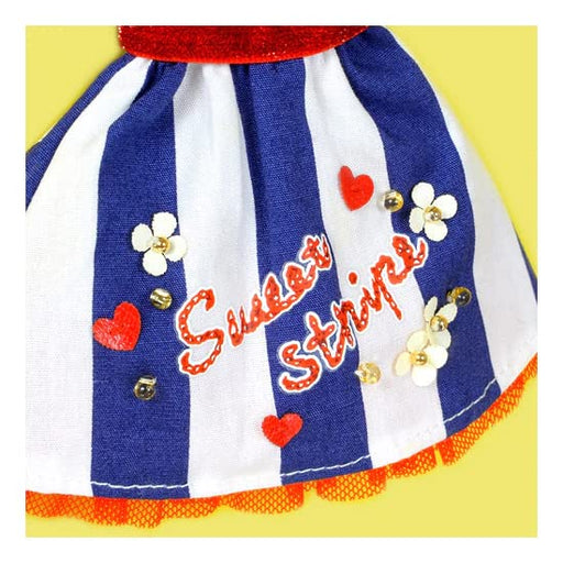 【Cross World Connections】Produced by Junie Moon Dear Darling Fashion for Dolls Sandy Stripe Dress Set (22cm) Navy