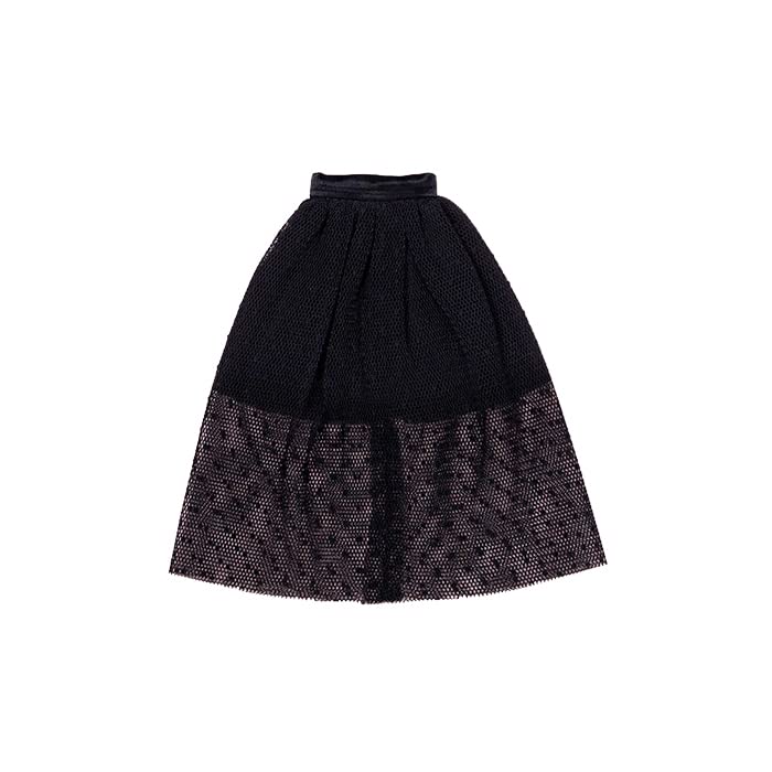【Cross World Connections】Produced by Junie Moon Dear Darling Fashion for Dolls Tulle Long Skirt (22cm) Black