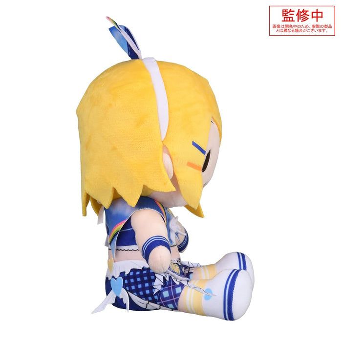 "Project SEKAI Colorful Stage! feat. Hatsune Miku" Fuwa Petit Plush Kagamine Rin in Stage SEKAI -Let's RE:START From Here!- M