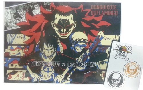 Ichiban Kuji One Piece Luffy Law & Doflamigo sticker set