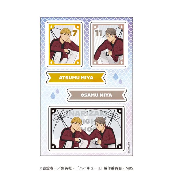 Petant Sticker "Haikyu!!" 03 Miya Atsumu & Miya Osamu Rain Ver.