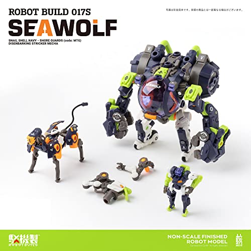 【EARNESTCORE CRAFT x SNAIL SHELL】ROBOT BUILD 017S SEAWOLF (Tapigal Color Ver.) Action Figure