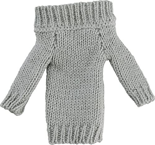 figma Styles Off-the-Shoulder Sweater Dress (Gray)