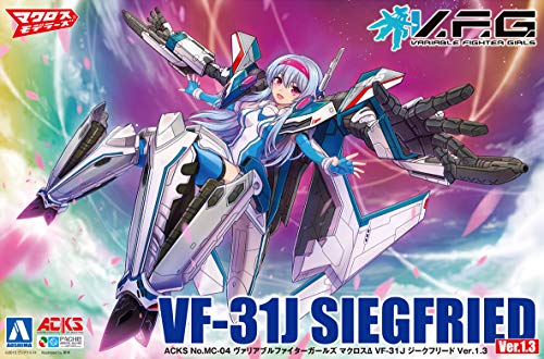 VF-31J Siegfried (ver.1.3 Version) Aoshima Kit de caracteres Selección (MC-04) Macross Delta - Aoshima